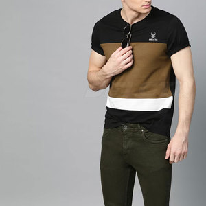 Camisetas de Hombre de Primera Calidad en Oferta, Suministro Directo de Fábrica, Camisetas de Hombre con Contraste de Color - Product Image 4