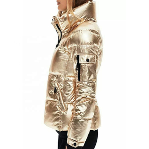 Servicio de OEM ropa informal chaqueta acolchada mujer venta al por mayor nuevo estilo de invierno OEM logotipo personalizado ropa de invierno Spandex algodón manga larga - Product Image 2