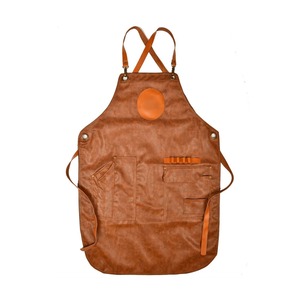 Style High Quality Adult Size Adjustable Fashion Cross Back <b>Apron</b> With Pockets LPN-0069 - Product Image 2