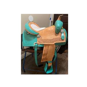 ADEEFA Selle Western en Cuir de Qualité Exportation Fabriquée à la Main Choix Fiable pour les Équidés du Monde Entier de la part d'un Fournisseur Exportateur Indien - Product Image 2