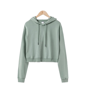 Sudaderas con capucha Crop Spring Mujer Ropa Sudaderas con capucha Señoras Crop Top Sudaderas con capucha Precio razonable Superventas Alta calidad - Product Image 5