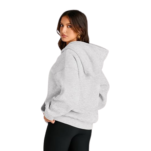 Sweat à capuche grande taille unisexe, sweat-shirt épais en polaire, haut à capuche surdimensionné pour les sports décontractés et le streetwear - Product Image 5