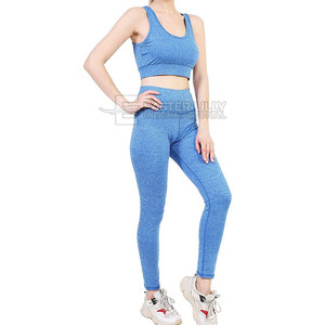 Conjunto de yoga a la moda para mujer, leggings de cintura alta y sujetador deportivo, ropa de fitness hecha a medida - Product Image 3