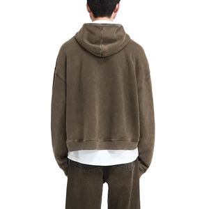 Sweat à capuche en coton 100% pour homme, lavage à l'acide, best-seller, streetwear d'hiver, faible MOQ, 2 pièces, col à capuche tricoté pour le printemps - Product Image 4