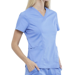 Vêtements d'hôpital respirants à la vente chaude, uniformes de médecin pour femmes, ensembles d'infirmières, haut multi-poches et pantalon droit ajusté - Product Image 3