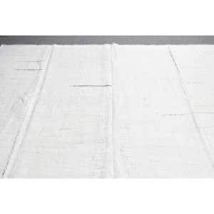 Alfombra de lana blanca moderna, alfombra de tejido plano turco de 9x6, 5 pies, patrón de retazos, decoración de sala de estar con respaldo de látex - Product Image 5