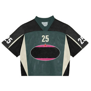 เสื้อเจอร์ซีย์อเมริกันฟุตบอลผู้ชายไซส์ใหญ่ แขนสั้น ผ้าตาข่ายระบายอากาศคุณภาพสูง ผลิตจากโพลีเอสเตอร์ 100% บริการรับผลิตตามแบบ (OEM) - Product Image 5