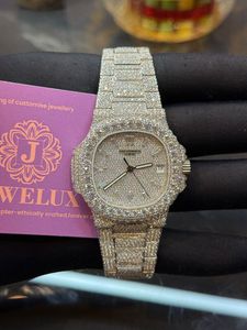 Montre mécanique en acier inoxydable pour homme de haute qualité, style hip-hop, montre de luxe, montre en diamant VVS, montre tendance pour homme, montres unisexes - Product Image 2