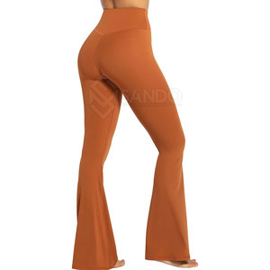 กางเกงทรงบานแบบแห้งเร็วของผู้หญิงเครื่องแต่งกายฤดูหนาวแบบยั่งยืนเอวยางยืดแบบเรียบ - Product Image 2