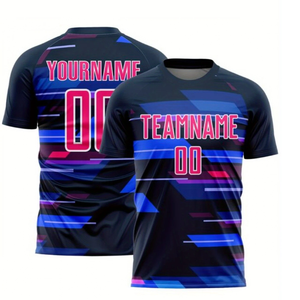 Maillots de football dernier cri, coupe automatisée, maillots de football pour hommes, nom et numéro personnalisés, confortables et respirants - Product Image 1