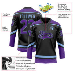 Haute Qualité Vintage Drôle Sublimation Brodé À Manches Longues Personnalisé Hommes Maillot De Hockey Sur Glace Taux De Gros OEM Respirant - Product Image 3