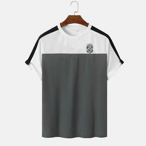 เสื้อยืดผ้าฝ้าย100% สำหรับผู้ชายเสื้อยืดทรงหลวมแบบหลวมมีลายพิมพ์ดีไซน์ล่าสุด - Product Image 1