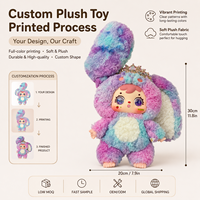 Boîte mystère d'animaux en peluche personnalisés OEM ODM, breloque de sac en vinyle PVC de dessin animé/anime, cadeau promotionnel tendance
