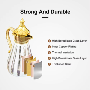 Eco-friendly Ramadan 0.7L 1.0L Customized Color Turkish Coffee Pot Dallah Arabic <strong>Tea</strong> <strong>Thermos</strong> <strong>Tea</strong> Flask Vacuum Flask <strong>Thermos</strong> - Product Image 4