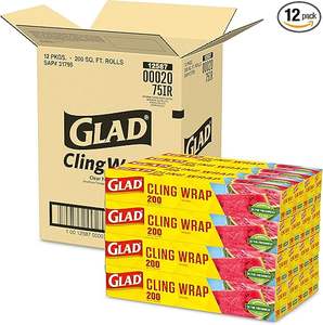 Film alimentaire en nylon de qualité alimentaire pour Cling N Seal avec estampage à chaud, rouleau de 200 pieds carrés, paquet de 12 - Product Image 1