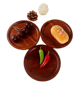Acacia Wooden Sushi Serving <b>Tray</b> and Plates Customized Dessert Platter for Restaurant Kitchen Wholesale Exporter - Product Image 6