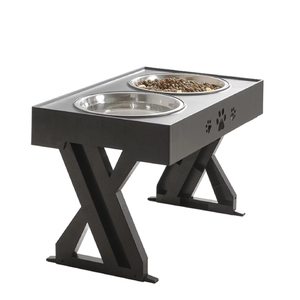 Latest 2024 Portable Travel-Friendly Metal Pet Bowls & Feeders <b>Light</b> Weighted Double Metal Pet Bowls Manufacturer From India - Product Image 1