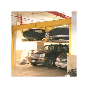 Apilador de almacenamiento de polipasto de vehículo doble de venta de fábrica certificado CE 4 postes 2 niveles elevador de estacionamiento de elevador de coche - Product Image 2