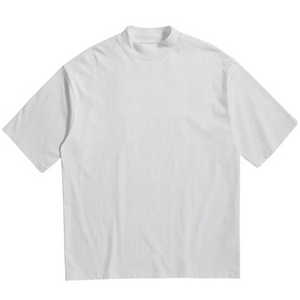 Camiseta de Cuello Redondo Oversize de Alta Calidad con Hombros Caídos, Logotipo Personalizado, 100% Algodón Pesado para Hombre, Estampado Fotográfico y Estampado Puff Moderno - Product Image 3