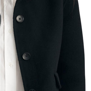 Veste en laine 100% laine, style ample et élégant pour femmes, doublure en laine, vente en gros personnalisée, vêtements d'extérieur chauds d'hiver, vêtements décontractés réguliers, manteau OEM ODM - Product Image 3