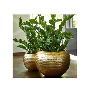 Ensemble de 2 jardinières en fer de différentes tailles pour la décoration de jardin, accessoires de qualité supérieure, jardinières rondes à bas prix - Product Image 2