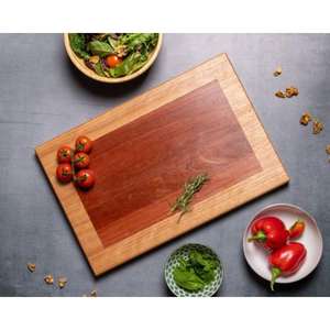 Planche à découper en bois de luxe avec rainure à jus et fonction de plateau de service disponible au tarif de gros - Product Image 4