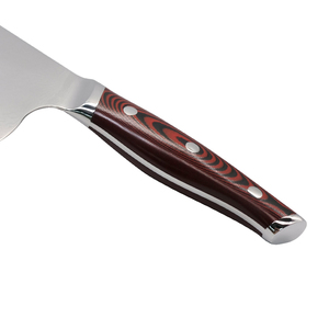 Venta al por mayor personalizado japonés Damasco acero Chef cuchillo de cocina con hoja afilada fija OEM ODM servicio disponible - Product Image 6