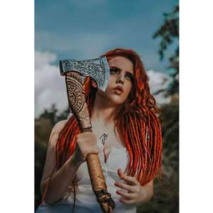 Hachas Vikingas Mortal Blades, Hacha Vikinga con Mango de Madera, Hacha de Acero para Campamento, Precio al por Mayor - Product Image 6