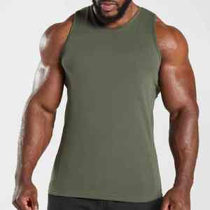Camisetas sin Mangas de Algodón y Elastano al por Mayor, Ropa de Entrenamiento para Hombre, Camiseta Deportiva, Ropa Deportiva de Secado Rápido para Gimnasio - Product Image 1