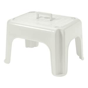 Tontarelli Stackable <b>Bathroom</b> <b>Stool</b> with Handle 39x24x30cm DUMBO <b>STOOL</b> White 8101194112 - Product Image 1