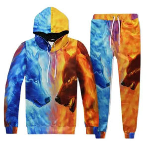 Conjunto de 2 piezas de sublimación para mujer, jersey para mujer, ropa deportiva, chándal transpirable único e informal, venta al por mayor - Product Image 1