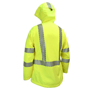 Unisex al aire libre Hi Vis chaquetas de seguridad transpirable de secado rápido impermeable OEM servicio personalizado - Product Image 5