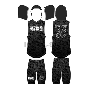 Proveedor al por mayor 100% poliéster bandera fútbol uniformes 7v7 fútbol americano kits corto transpirable diseño impreso - Product Image 2