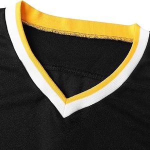 Jersey de hockey sobre hielo personalizado para hombre, poliéster de alta calidad, uniforme Unisex para adultos, servicio OEM con logotipos de colores personalizados - Product Image 5