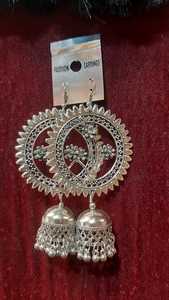 Pendientes de Aro de Plata Tibetana Estilo Vintage Personalizables, Disponibles en Varios Tamaños y Colores, Forma de Mariposa, Regalo - Product Image 6