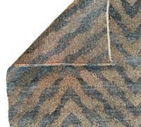 Tapis moderne à motifs abstraits en laine et acrylique, noué à la main, écologique, à poils longs, résistant aux taches, antidérapant, sans produits artificiels