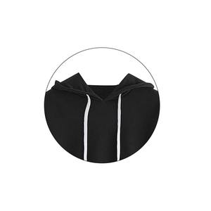 Sweat à capuche court en tricot d'hiver pour femme, logo sur le devant, 100% coton, séchage rapide, respirant, sweat à capuche surdimensionné en solde - Product Image 5