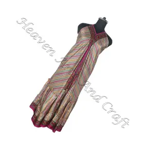 Dress New Vintage Silk And Saree Dress Fashionable And Trendy Item For Girl Ladies And Women Ladies Elegant Dinner Gown