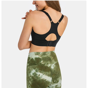 Wholesale Plus Size Lightweight High Women Sports <b>Bra</b> Premium Quality High Support Breathable Quick Dry Crisscross <b>Straps</b> U-NECK - Product Image 4