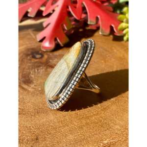 Bague Esther Spencer en argent sterling avec ruban turquoise, taille 9, pour un usage quotidien - Product Image 4