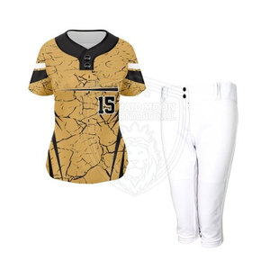 Camiseta de softbol de rendimiento para mujer con mangas cortas Uniforme de softbol duradero para mujer con Fi flexible - Product Image 5
