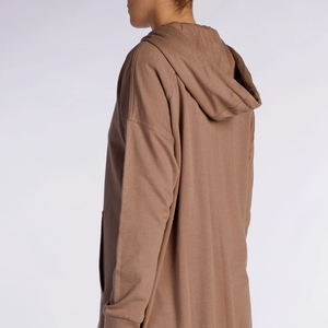 Premium Quality Ladies Wholesale Muslim Modest <b>Women's</b> Winter Hoodie Sportswear Zipper 100% Cotton Islamic Customized OEM Girls - Product Image 3