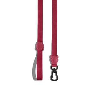 Laisse Rétractable Bordeaux pour Chien, Corde Réglable et Durable, Harnais Rembourré Confortable, Collier à Motif Uni, Accessoire de Dessin Animé - Product Image 1