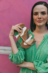 Bolsos de mensajero con cuentas de diseñador para mujer de la India, bolsos de mano bohemios con cuentas hechos a mano, bolso de mano para fiesta de compras de noche - Product Image 4