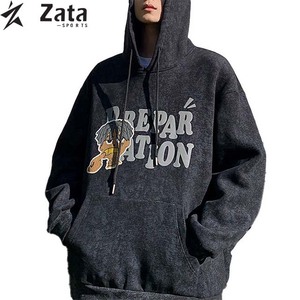 Custom Oversized Solid Winter Casual Cotton <b>Pullover</b> <b>for</b> Acid Washed Heavyweight <b>Men</b> Hoodies - Product Image 6