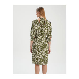 BGN ชุดพิมพ์ลายวิสคอปกผ้าพันคอสำหรับใส่ไปทำงาน W24D294เป็นนางแบบ - Product Image 6