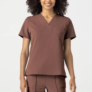 Uniformes Médicos Quirúrgicos para Mujer, Blusa de Manga Corta y Pantalones Jogger para Salón de Belleza, Hospital, Enfermería, Nuevos OEM - Product Image 5