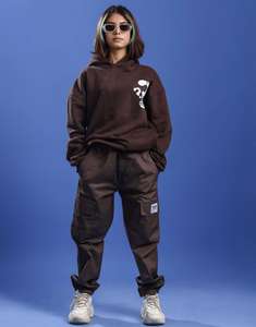 Unisex Graphic Pullover <b>Hoodie</b> <b>Cool</b> Printed Oversized Men's Women's Everyday Streetwear Character Pattern with Washed Technics - Product Image 4