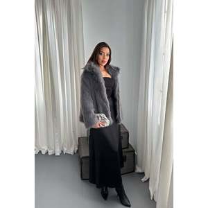 Veste doublée en fausse fourrure anthracite - Anthracite - Product Image 4