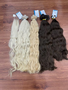 Meilleure vente!!! Tissage de cheveux humains ondulés et ondulés de toutes couleurs, cheveux bruts vietnamiens super doublement étirés - Product Image 6